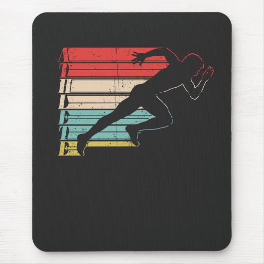 Athlet Läufer Mousepad (Vorne)