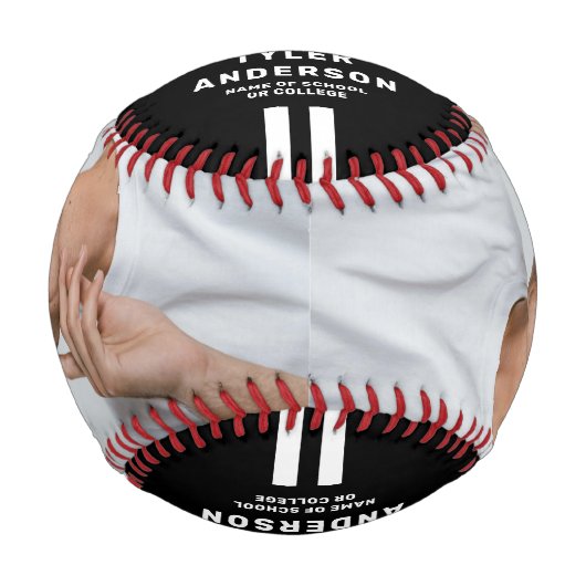 Athlete 2025 Abschluss Custom Foto Baseball (Vorderseite)