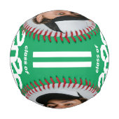 Athlete 2025 Green Abschluss Custom Foto Baseball (Rückseite)