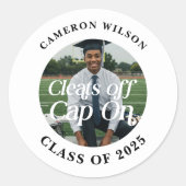 Athlete Abschluss Custom Runder Aufkleber (Vorderseite)