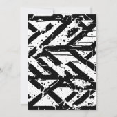 Athlete Abschluss löscht Cap On Einladung (Rückseite)