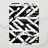 Athlete Abschluss löscht Cap On Folieneinladung (Rückseite)