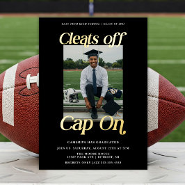 Athlete Abschluss löscht Cap On Folieneinladung