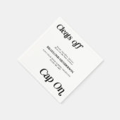 Athlete Abschluss löscht Cap On Serviette (Ecke)