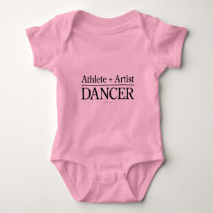 Athlete + Artist = Dancer Baby Bodysuit Strampler