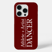 Athlete + Artist = Dancer iPhone Case (Rückseite)