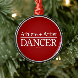 Athlete + Artist = Tänzer Metal Ornament Aus Metall