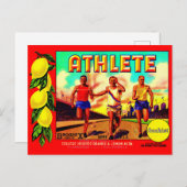 Athlete Fruchtkartett der 30er Jahre Postkarte (Vorne/Hinten)