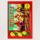 Athlete Fruchtkartett der 30er Jahre Puzzle (Vertikal)