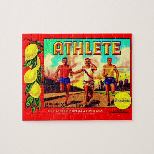 Athlete Fruchtkartett der 30er Jahre Puzzle (Horizontal)