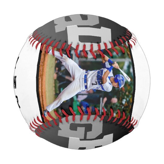 Athlete GRAD Black Ombre Abschluss Foto Baseball (Rückseite)