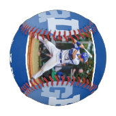 Athlete GRAD Blue Ombre Abschluss Foto Baseball (Rückseite)