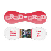 Athlete GRAD Red Ombre Abschluss Foto Baseball (Paneele)