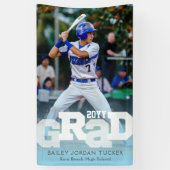 Athlete GRAD Sporty Foto Abschluss Banner (Vertikal)