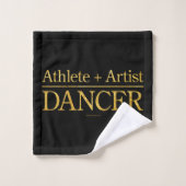 Athlete + Künstler = Tänzer Badhandtuch Set (Waschlappen)