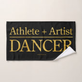 Athlete + Künstler = Tänzer Badhandtuch Set (Handtuch)