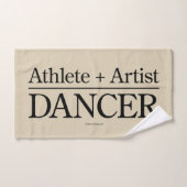 Athlete + Künstler = Tänzer Badhandtuch Set (Handtuch)