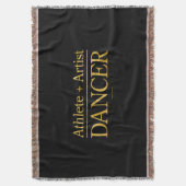 Athlete + Künstler = Tänzer Decke (Vorderseite Vertikal)