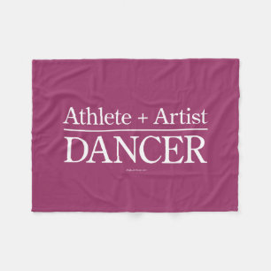 Athlete + Künstler = Tänzer Fleecedecke