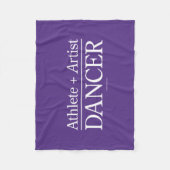 Athlete + Künstler = Tänzer Fleecedecke (Vorderseite)
