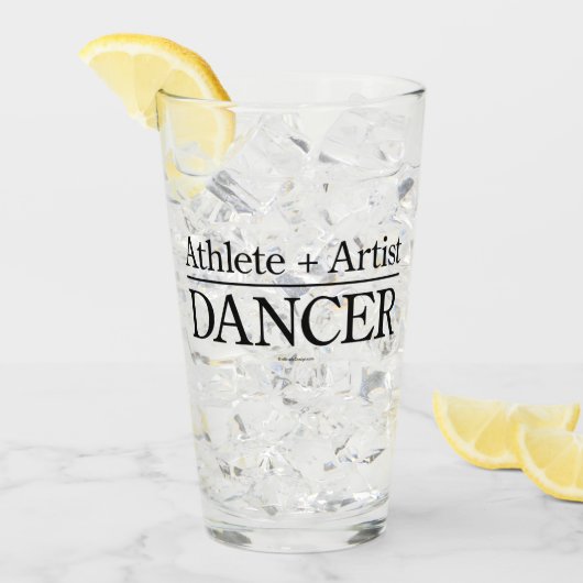 Athlete + Künstler = Tänzer Glas (Vorderseite Ice)