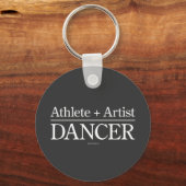 Athlete + Künstler = Tänzer Schlüsselanhänger (Vorderseite)