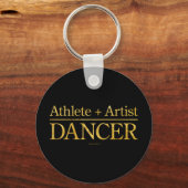 Athlete + Künstler = Tänzer Schlüsselanhänger (Vorderseite)