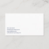 Athlete Runner-Logo | Personal Trainer Visitenkarte (Rückseite)