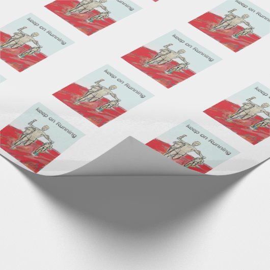 Athleten, Betrieb, Marathonlauf rdesign Geschenkpapier (Ecke)