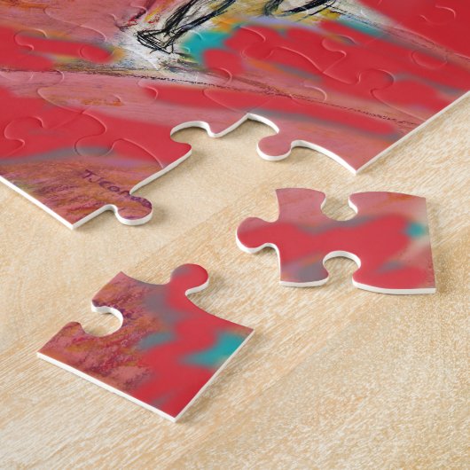 Athleten, Betrieb, Marathonlauf rdesign Puzzle (Seite)