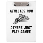 Athleten-Lauf Klemmbrett (Vorderseite)