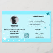 Athletes Christmas Gift Certificate Promotion Flyer (Hinten)