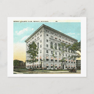Athletic Club, Detroit, Michigan Vintage Postkarte