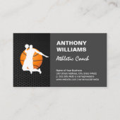 Athletic Coach | Basketball Player Dunking Visitenkarte (Vorderseite)