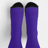 Athletic Crew Sock Blue Lila Classic Design Socken (Oben)