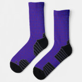 Athletic Crew Sock Blue Lila Classic Design Socken (Links)