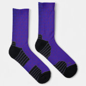 Athletic Crew Sock Blue Lila Classic Design Socken (Rechts)