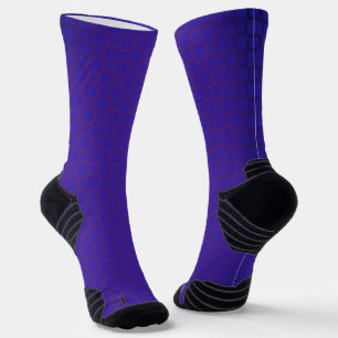 Athletic Crew Sock Blue Lila Classic Design Socken