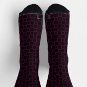 Athletic Crew Sock Lila Violet Black Classic Socken (Oben)