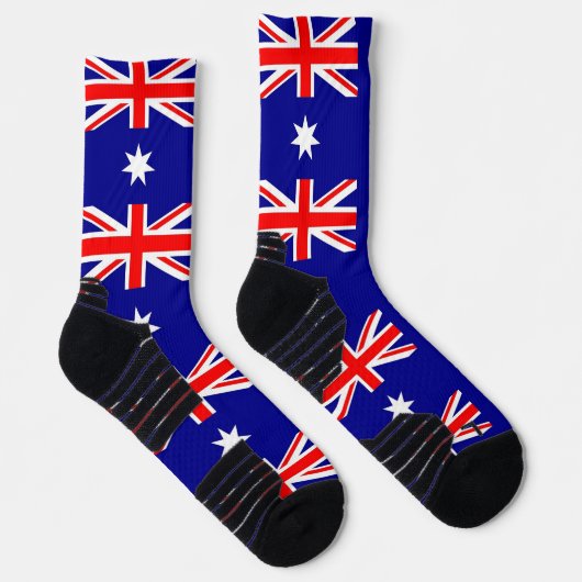 Athletic Crew Sock mit australischer Flagge Socken (Rechts)