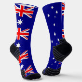 Athletic Crew Sock mit australischer Flagge Socken (Gewinkelt)