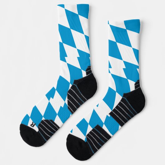 Athletic Crew Sock mit bayerischer Flagge Socken (Links)