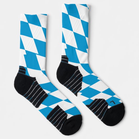 Athletic Crew Sock mit bayerischer Flagge Socken (Rechts)