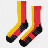 Athletic Crew Sock mit belgischer Flagge Socken (Links)