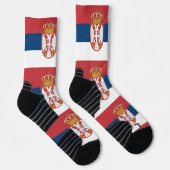 Athletic Crew Sock mit der Flagge Serbiens Socken (Rechts)