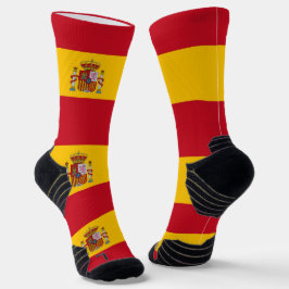 Athletic Crew Sock mit der Flagge Spaniens Socken