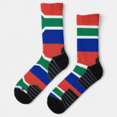 Athletic Crew Sock mit der Flagge Südafrikas Socken (Links)