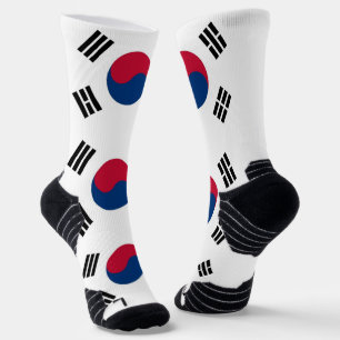 Athletic Crew Sock mit der Flagge Südkoreas Socken