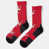 Athletic Crew Sock mit der Flagge von Isle of Man, Socken (Links)