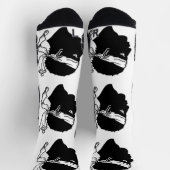 Athletic Crew Sock mit der Flagge von Korsika, Fra Socken (Oben)